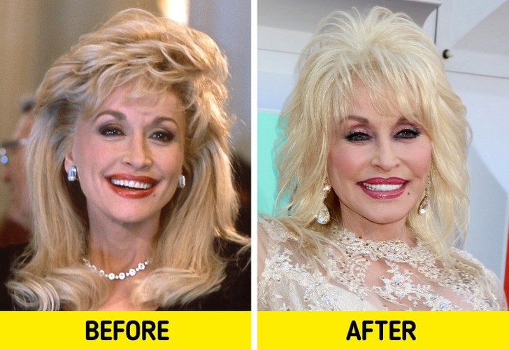 Dolly Parton: eyeliner i kontur ust
