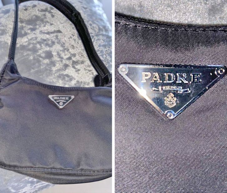 4. "Nie kupujcie produktów luksusowych marek z Instagrama. Moja dziewczyna zamówiła tanią torebkę od Prady, a dostała to."