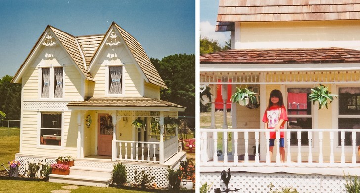 "Mój tata zbudował mojej młodszej siostrze niewiarygodny domek do zabawy w latach 90."