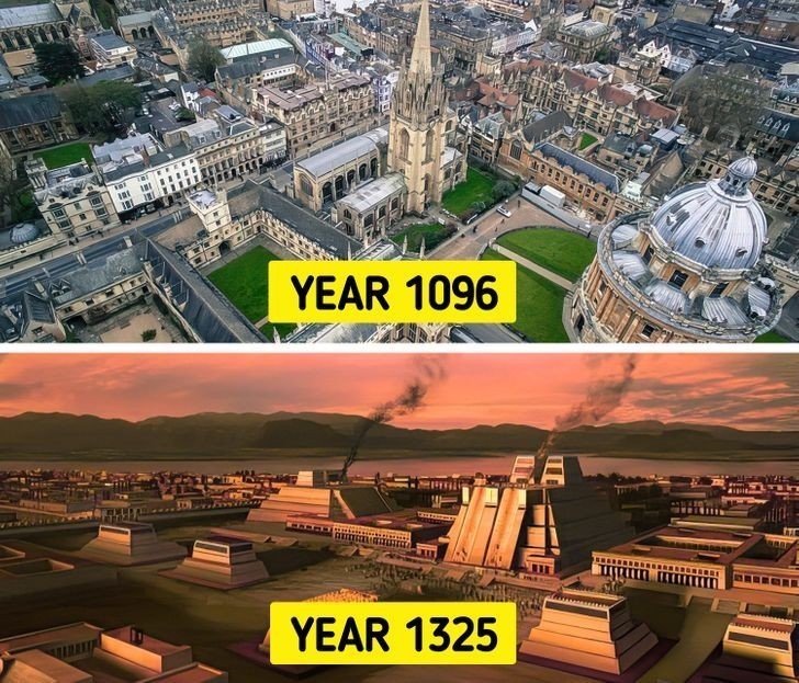 3. Uniwersytet Oksfordzki jest starszy od Imperium Azteków