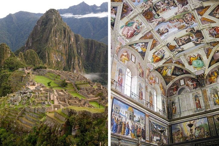 5. Machu Picchu i Kaplica Sykstyńska zostały zbudowane w tym samym okresie.