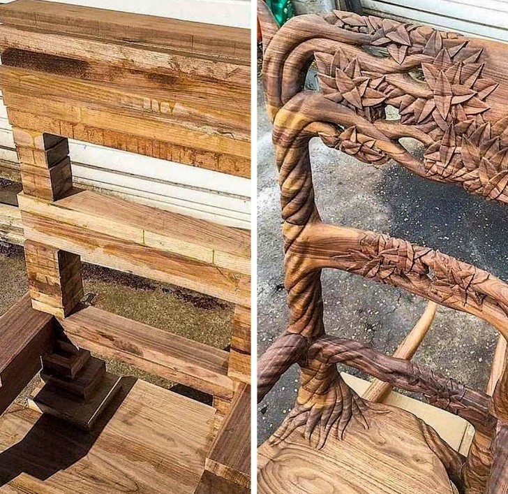 5. Drewniane krzesło