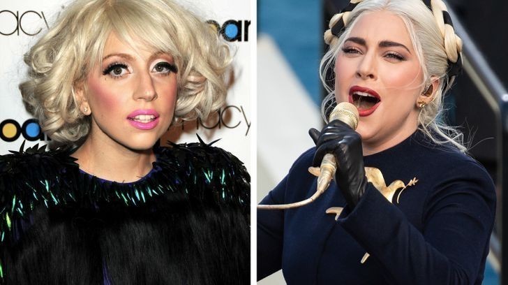 12. Lady Gaga (2009 vs 2021)