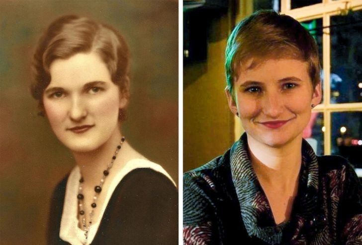 "Znalazłam to stare zdjęcie mojej prababci. Byłam zaskoczona jak bardzo jestem do niej podobna."