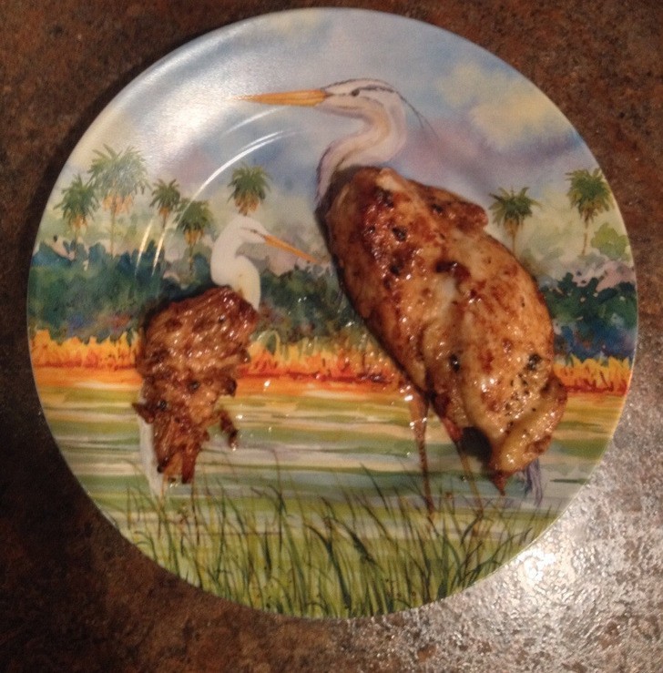 "Moje filety pasują do ptaków na moim talerzu."