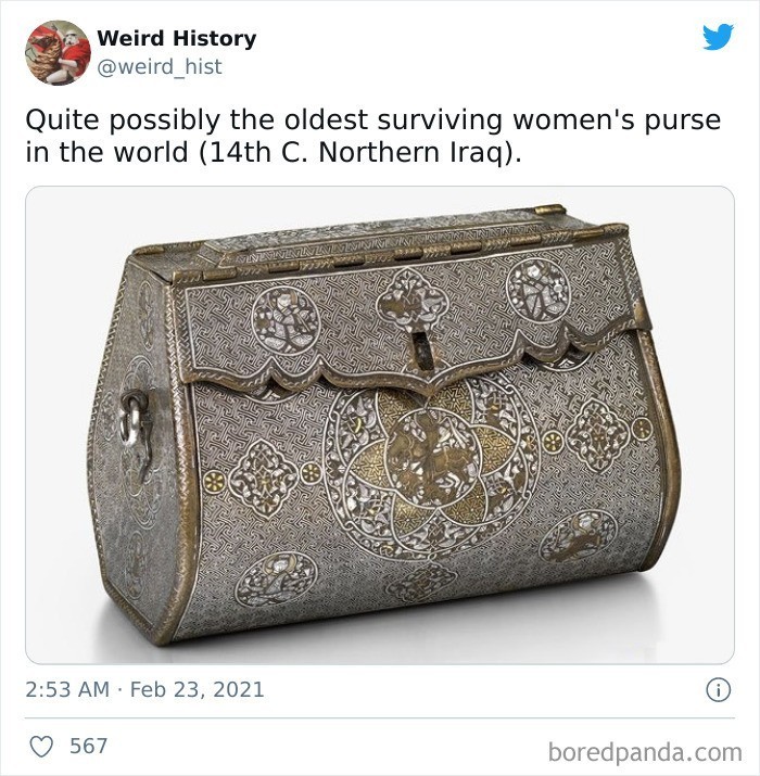8. Prawdopodobnie najstarsza znaleziona kobieca torebka na świecie (14 wiek, Północny Irak)