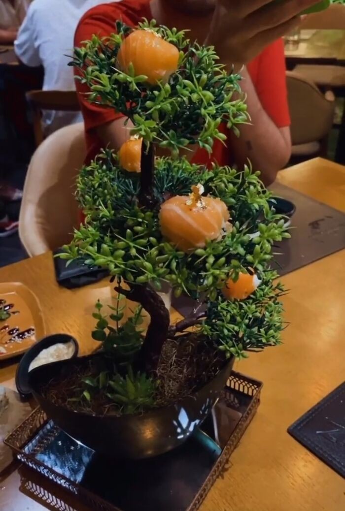 "Sushi podane na drzewie"