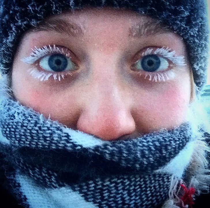 "Arktyczna maskara przy −40°C"