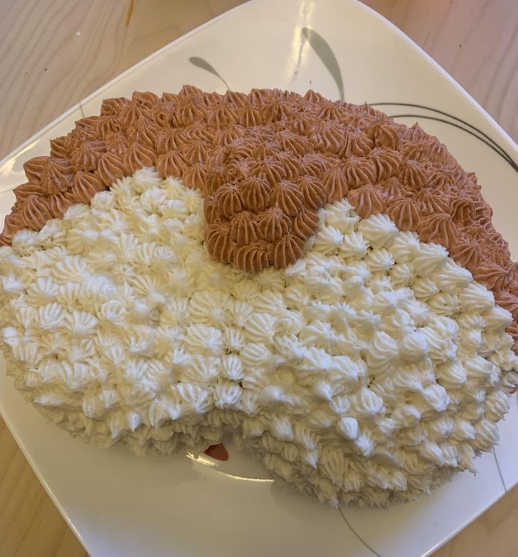 14. "Poprosiłam męża o tort w kształcie corgiego na moje urodziny. Stanął na wysokości zadania."