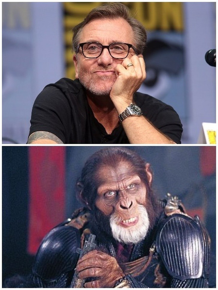 15. Tim Roth jako Generał Thade w "Planecie małp"