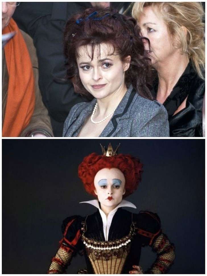 5. Helena Bonham Carter jako Czerwona Królowa w "Alicji w Krainie Czarów"