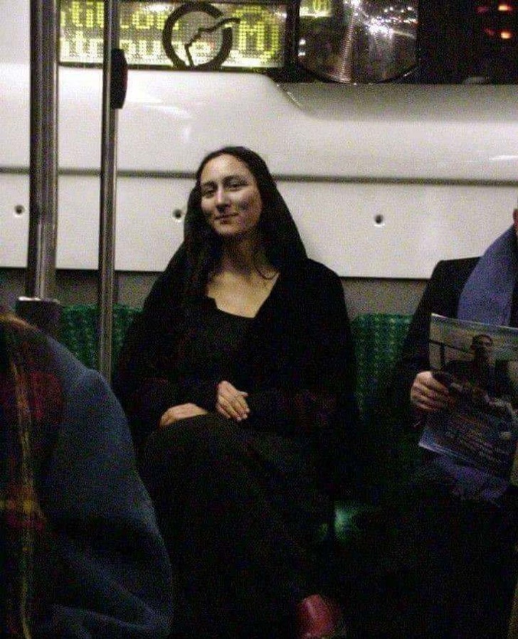 "Kiedy spotykasz Mona Lisę w metrze"