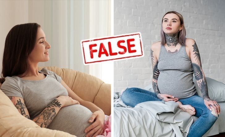 2. Nie powinnaś robić sobie tatuażu gdy jesteś w ciąży.