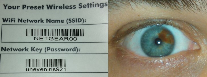 "Moje domyślne hasło routera opisuje moje oko."