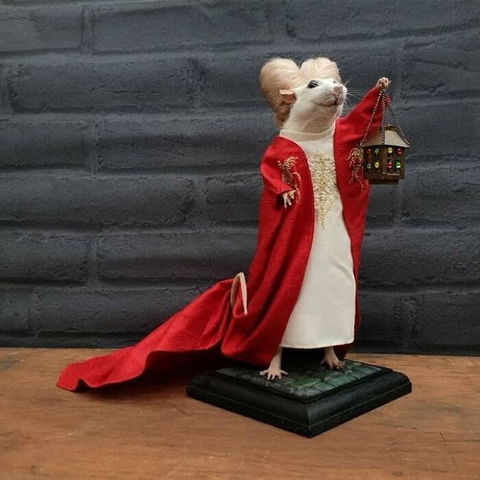 9. Wypchana mysz, stylizowana na Drakulę Gary'ego Oldmana