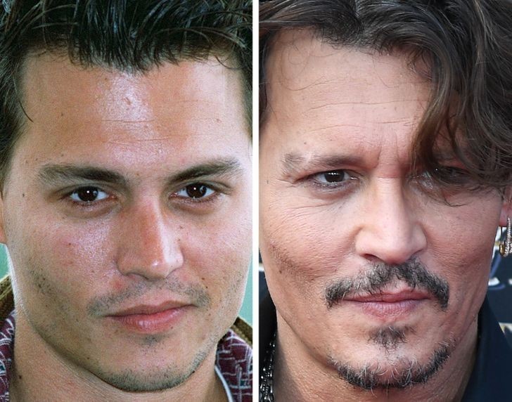 5. Johnny Depp, 31 lat i 53 lata
