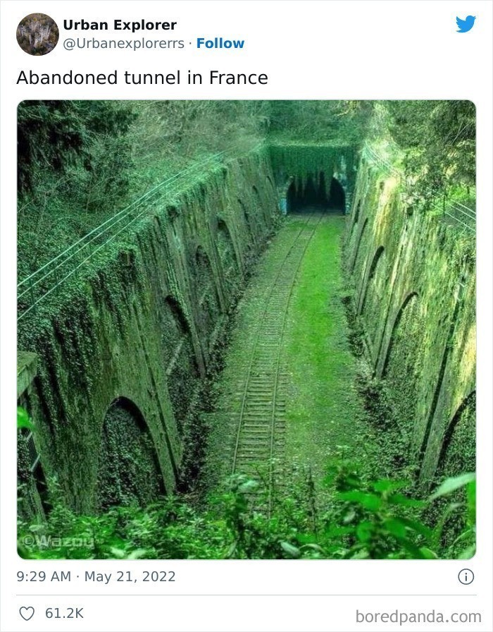 "Opuszczony tunel we Francji"