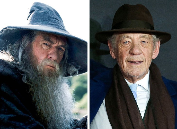 7. Ian McKellen jako Gandalf