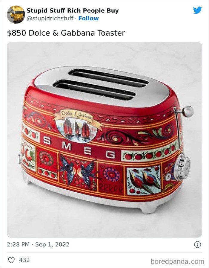 Toster Dolce & Gabbana za 850 $