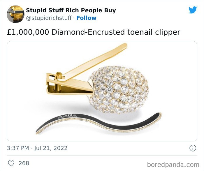 Wysadzany diamentami obcinacz do paznokci za 1 000 000 £