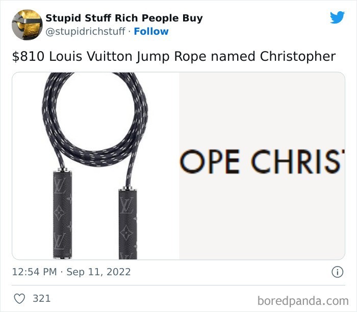 Skakanka o imieniu Christopher od Louisa Vuittona za 810 $