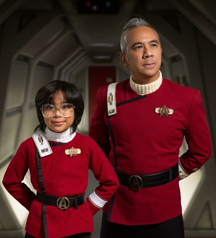"Ja i moja córka przebraliśmy się za dowództwo Gwiezdnej Floty."