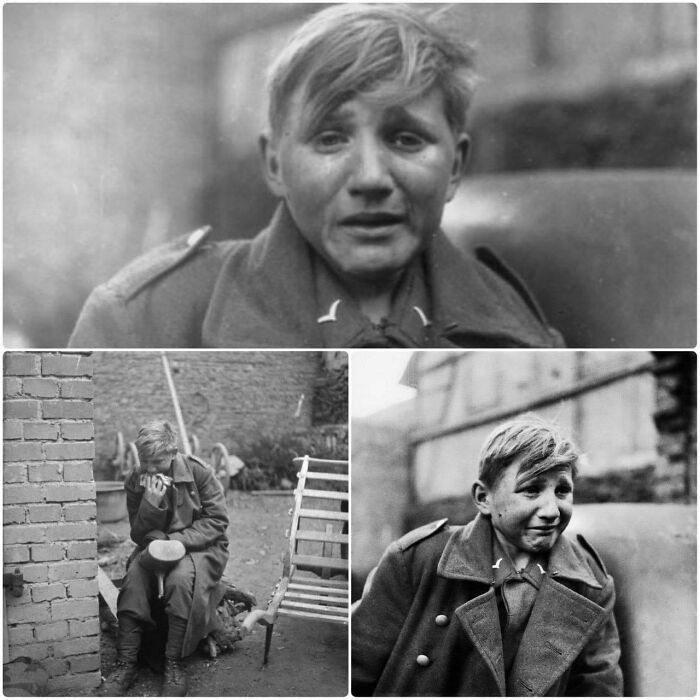 "Zdjęcia 16-letniego niemieckiego żołnierza obrony przeciwlotniczej podczas II wojny światowej"