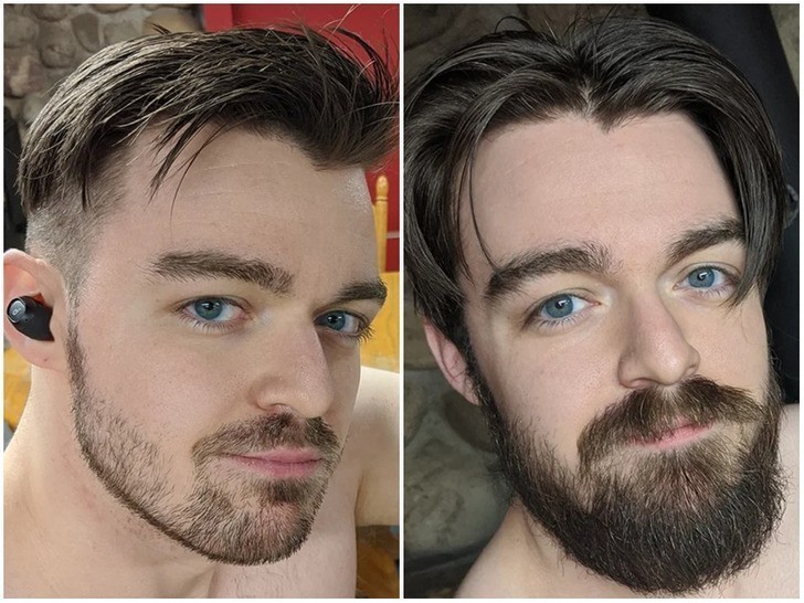 "Wciąż zapuszczam brodę, ale znalazłem zdjęcie z okresu, gdy miałem tylko kilkudniowy zarost, i to była chyba najlepsza długość."