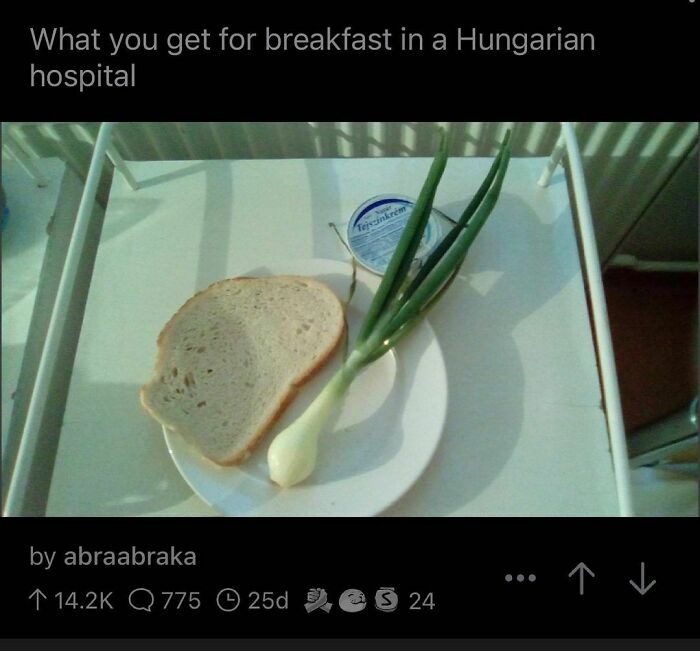 Śniadanie w węgierskim szpitalu