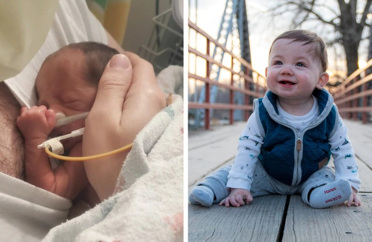 "Mój syn urodził się 12 tygodni za wcześnie i spędził 81 dni na oddziale intensywnej terapii. Dziś skończył roczek."