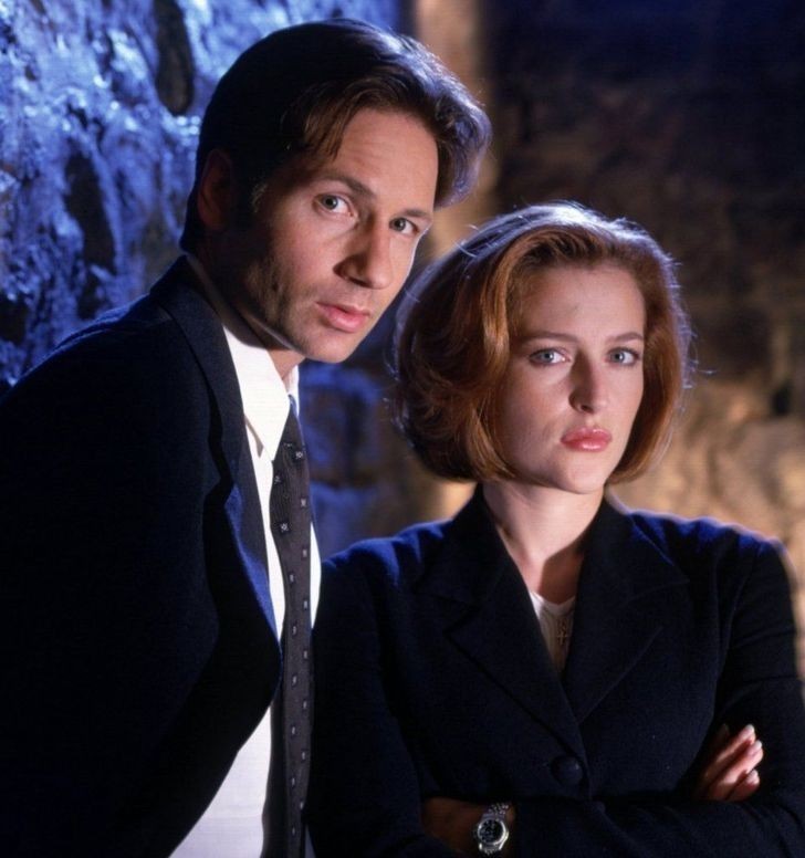 12. Gillian Anderson i David Duchovny (Dana Scully i Fox Mulder, "Z archiwum X")