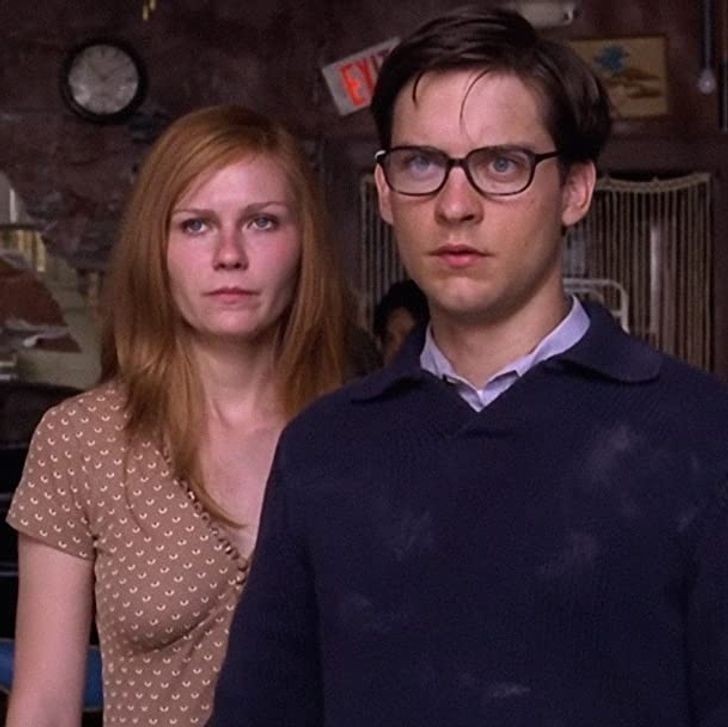 14. Kirsten Dunst i Tobey Maguire (Mary Jane Watson i Peter Parker, "Spider-Man 2")