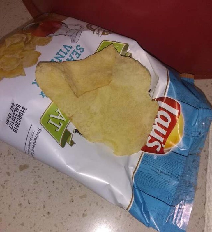 "Pojedynczy chips niemal tak duży, jak opakowanie"