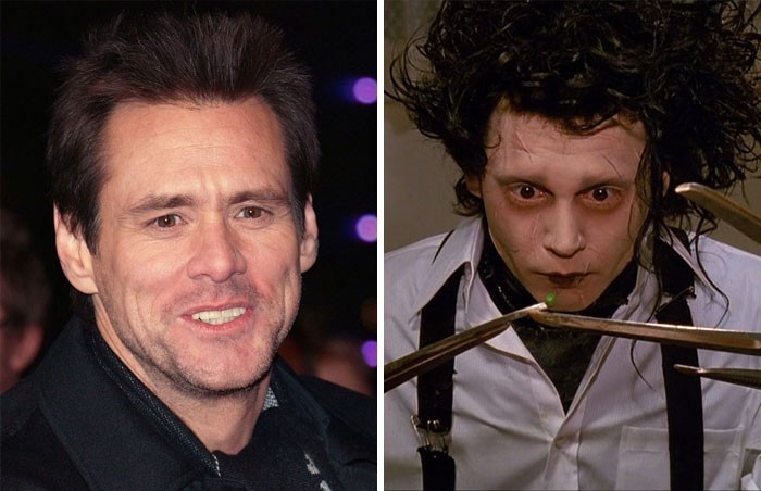 8. Jim Carrey vs Johnny Depp - "Edward nożycoręki"