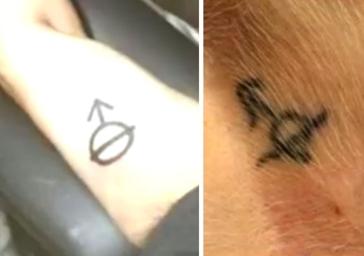 15. Facet zrobił sobie tatuaż, który miał jego adoptowany pies. Okazało się, że ten symbol oznacza, że pies był kastrowany.