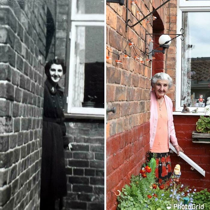 "Elsie Allcock żyje w tym samym domu od 104 lat."
