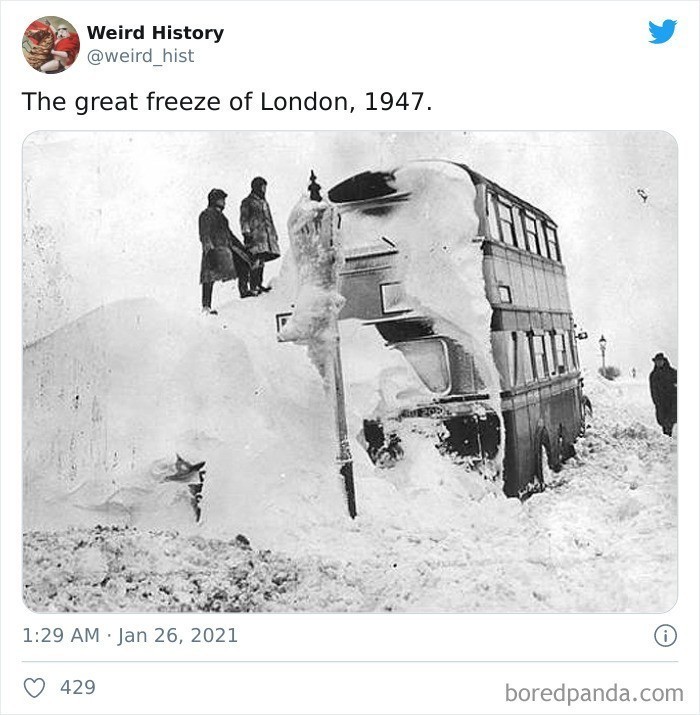 18. "Londyn podczas wielkiej zimy z 1947 roku"