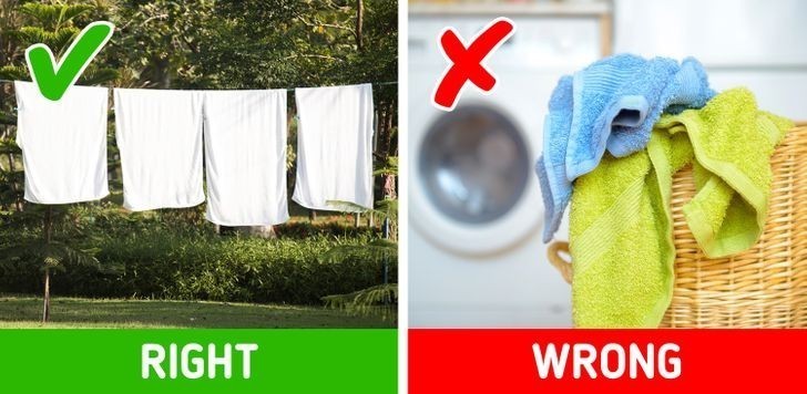 1. Pilnuj, by ręczniki były suche.