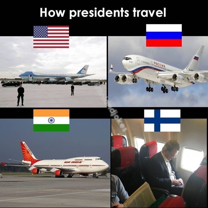 9. Jak podróżują prezydenci