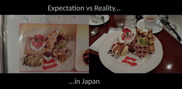 Oczekiwania vs. rzeczywistość, wersja japońska