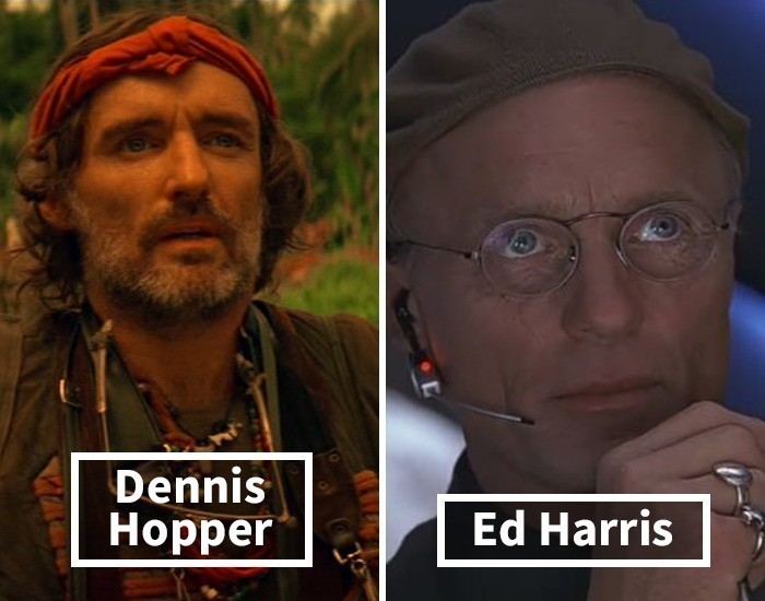 9. Dennis Hopper został zastąpiony przez Eda Harrisa w Truman Show