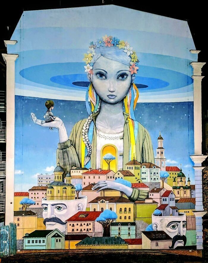 17. Mural odrodzenia w Kijowie