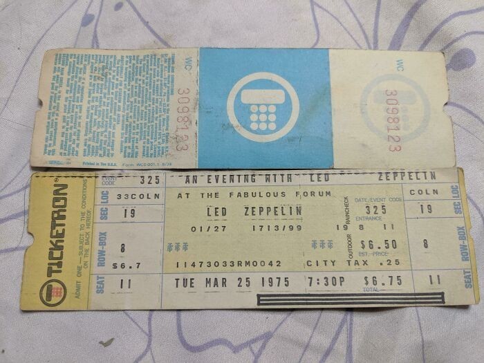 7. "Mój tata wreszcie znalazł swoje zgubione bilety na koncert Led Zeppelin. Spóźnił się tylko o 44 lata."