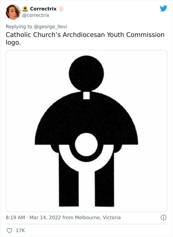 4. Dość niefortunne logo jak na Kościół Katolicki