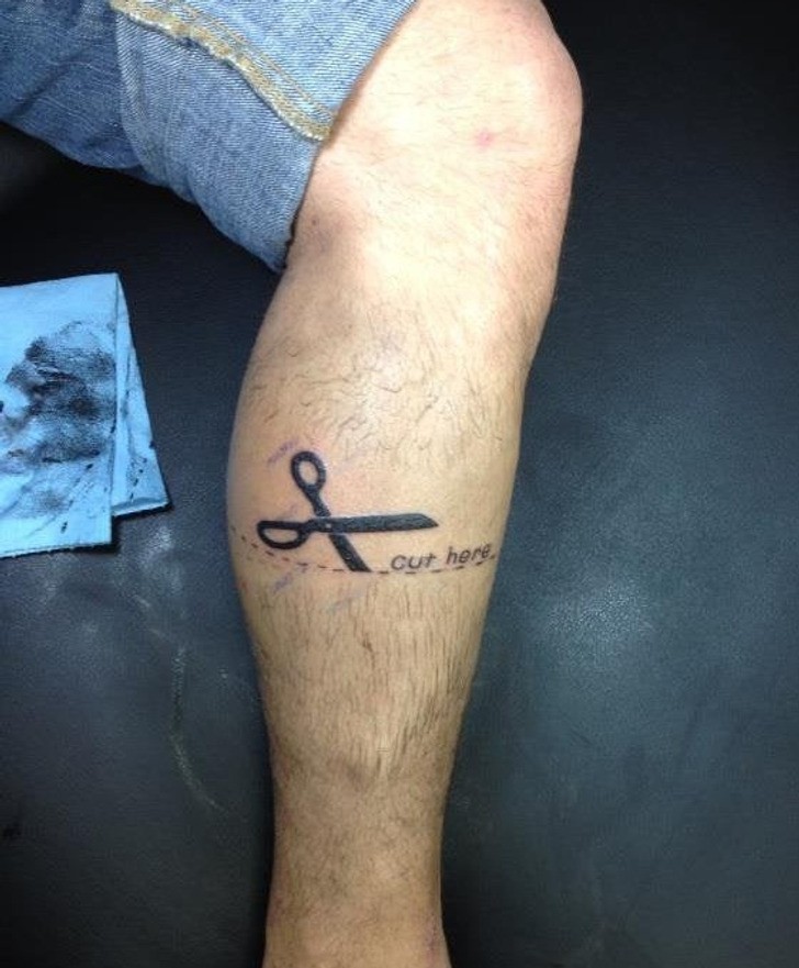 "Znajomy przejdzie niedługo amputację nogi. Oto jego nowy tatuaż."