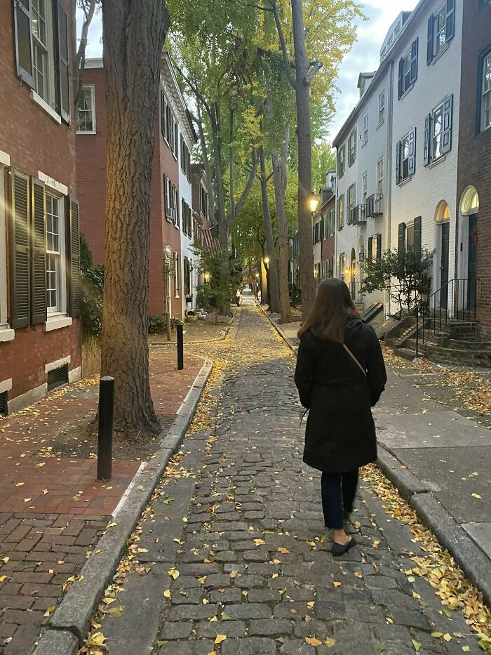 Wąskie uliczki w Filadelfii