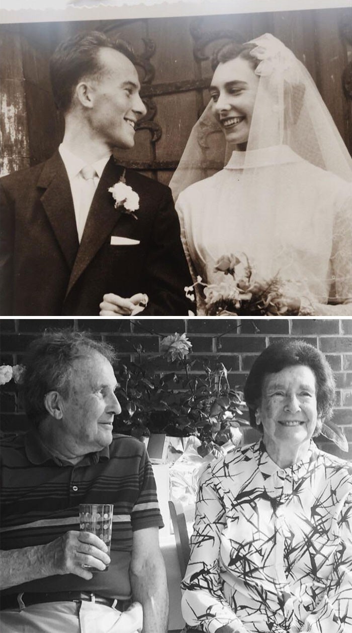9. "Minęło 60 lat, a mój dziadek wciąż spogląda na moją babcię z taką samą miłością."
