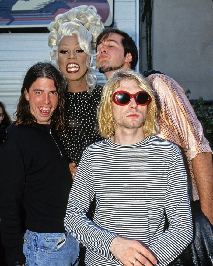 3. RuPaul i Nirvana za kulisami Mtv Music Awards, 1993