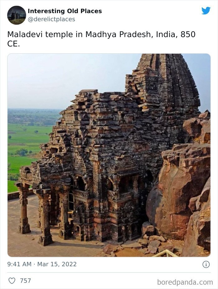 12. Świątynia Maladevi w stanie Madhya Pradesh. Indie, rok 850 n.e."