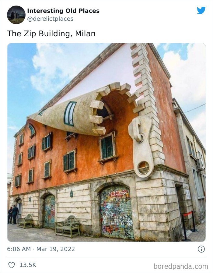 15. "Rozpinany budynek, Mediolan"